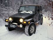 Jeep TJ in the snow