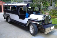 A jeepney ready for decoration