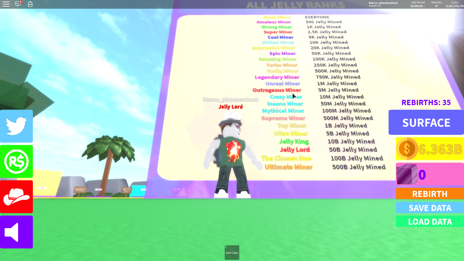 Ranks Jelly Mining Simulator Wiki Fandom - roblox games mining simulator