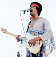 Jimi Hendrix - 01.jpg (310 KB) Johnny Beldrix was inspired by American rock and roll guitarist Jimi Hendrix. Here, performing at the Woodstock music festival in 1969.