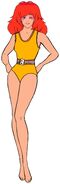 Yellow Swimsuit (model sheet number K-41)