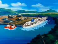 Panoramic of the ship.