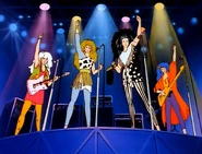 Jetta joining The Misfits on sax.