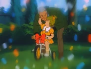 A flashback of Mr. Gabor when Phyllis was just a little child.