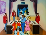 The audience casting their voices.