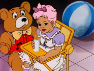 A baby actress impersonating a supposed baby Jem in the episode The Fan.