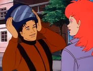 Jeff with black hair in the episode Glitter and Gold.