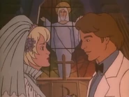 Young Peter and Nadia getting married