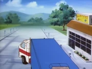 The trailer used by the moving company resembles 's design from .