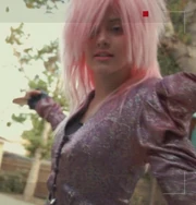 Jerrica dresses in a homage to her original animated series counterpart.