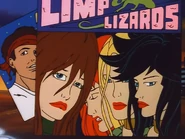 Cover of the Limp Lizards' self-titled album, from the episode The Bands Break Up.