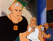 The Skulls ready to perform at their local bar, Flipside.