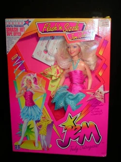 Poupée Jem Et Les Hologrammes - Flash'n Sizzle Jem/Jerrica Rock'n Flash - NEUVE En Boîte