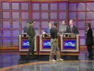 This is what occurs during the 2-minute break before Final Jeopardy!, as the contestants make their wagers after the category reveal before the clue reveal.