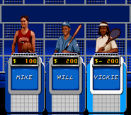 Contestant avatars in sports attire