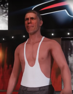 Jerma making his way to the ring as an old person in Jermania - Late Edition