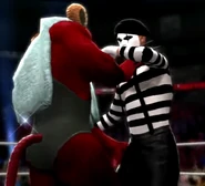 The Mime seconds before death at the hands of Zeraxos.