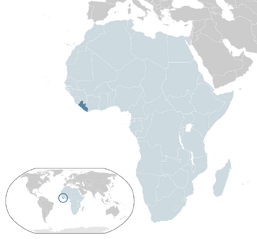 Location Liberia AU Africa