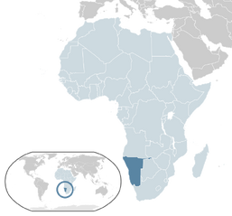 Location Namibia AU Africa