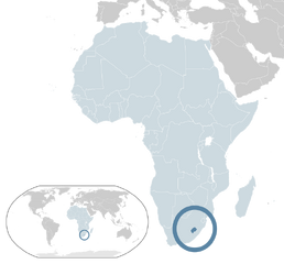Location Lesotho AU Africa