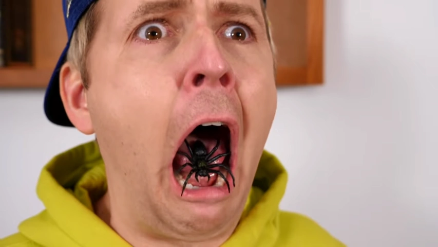 SURPRISE CRAWLS IN MOUTH! | JesseAndMike Wiki | Fandom
