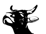 Cow metal Silhouette