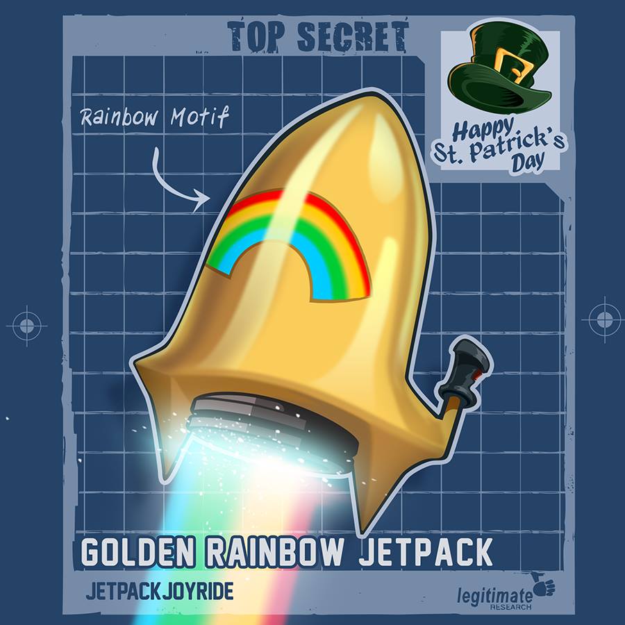 Jetpack Joyride - What's better than riding rainbows? Flying a Rainbow  Jetpack, that's what! Yes, the Rainbow Jetpack is back for a limited time  only. Be quick!