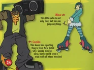 Mew and Combo's profiles from the Jet Set Radio GBA manual.