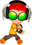 Beat's artwork in Super Monkey Ball Banana Mania.