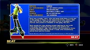 Beat's profile in the game.