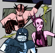 A Love Shocker with a Noise Tank and Poison Jam in the second-to-last cutscene of the game.