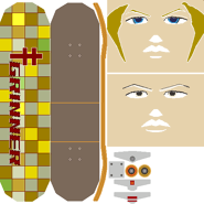 Grinner Texture 1.bmp.png (30 KB) Textures for Grinner's face and board.