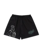 Hidden Beat black outline shorts.