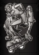 Beat, Gum, and Corn from the Pachislot Jet Set Radio machine.