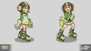 Gum's appearance in SEGA Heroes.