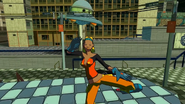 Boogie's finishing pose after her dance.