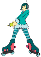 Mew/JSR for her appearance in Jet Set Radio.