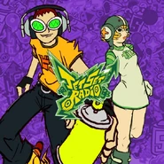 Beat and Gum on the digital release of Jet Set Radio.