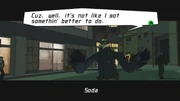  joins  after losing a race, and because he has nothing better to do.