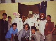 Kikuchi with Ryuta Ueda, Hideki Naganuma, Takayuki Kawagoe, Fumitaka Shibata, and the Latch Brothers.
