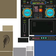 Textures used for Combo's head and boombox.