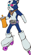 Pots/JSR for his appearance in Jet Set Radio.