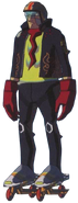 The Doom Riders' static model render from the Jet Set Radio Future Perfect Guidebook.