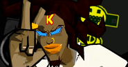 A in-game shot of DJ-K.