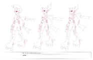 Various designs of the Love Shockers for the TV pitch.