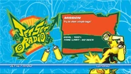 Beat on the Jet Set Radio mission loading screen in Sega Superstars Tennis.