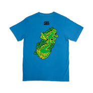The back of the THEM JSR shirt with art of Beat.