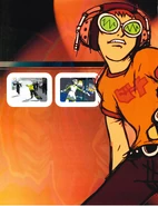 Beat as he is featured on the Jet Set Radio review section of the 14th issue of the UK Official Dreamcast Magazine.
