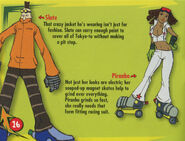 Slate and Piranha's profiles for Jet Set Radio GBA.