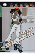 Sugar's profile from the Jet Set Radio Perfect Guide.